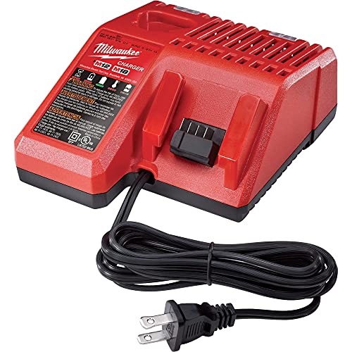 Milwaukee M12 & M18 Replacement Multi-Voltage Battery Charger - Charges Compact Batteries in 30 Minutes and Extended Capacity Batteries in 60 Minutes Power Tool